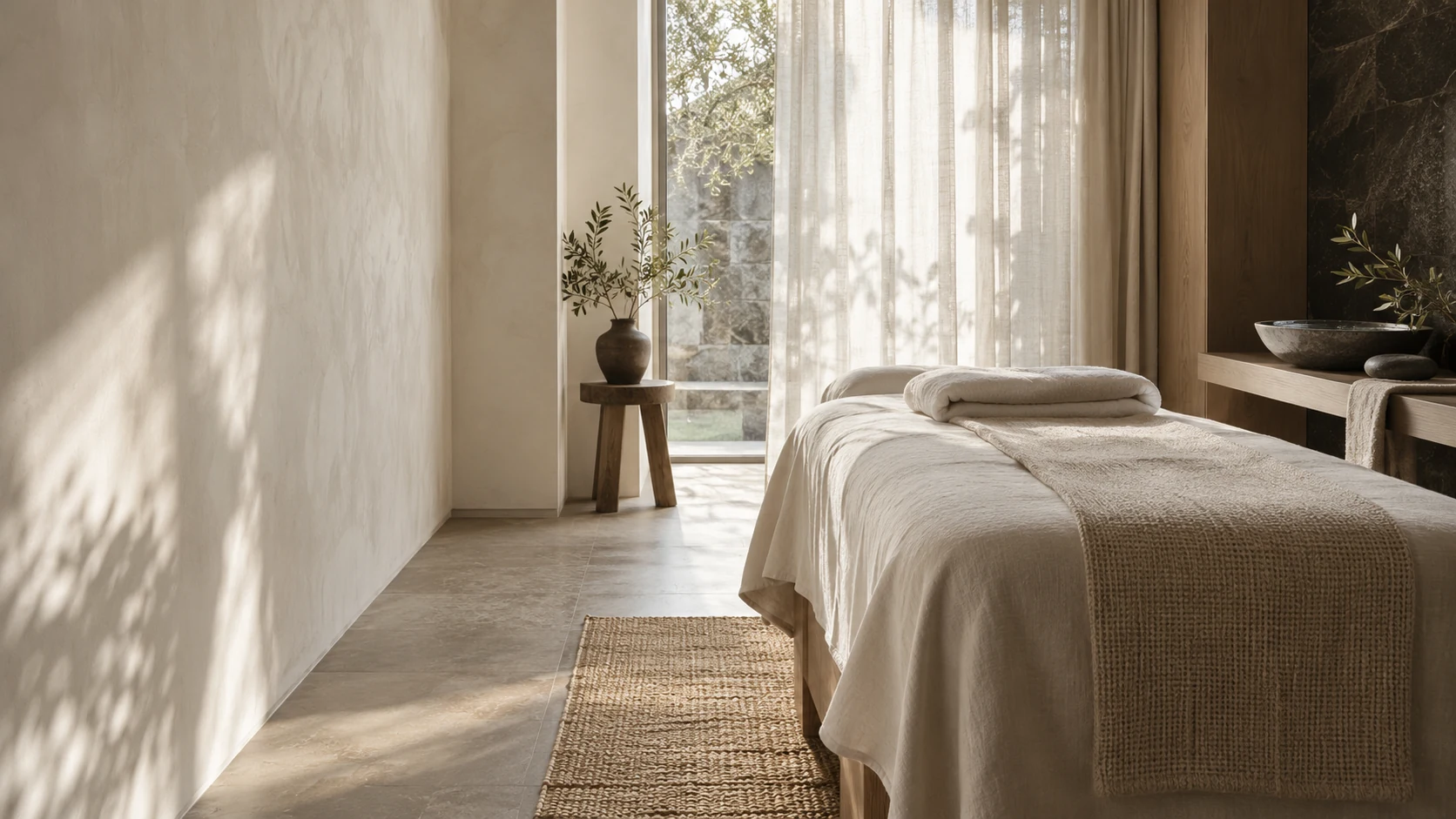 A restful treatment room