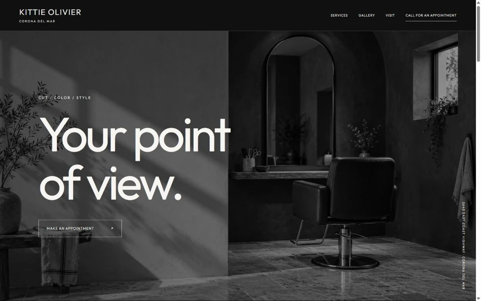 Kittie Olivier Salon website preview