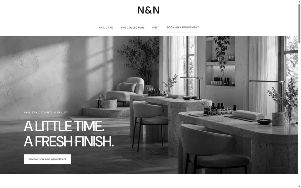 N&N Nail Spa website preview