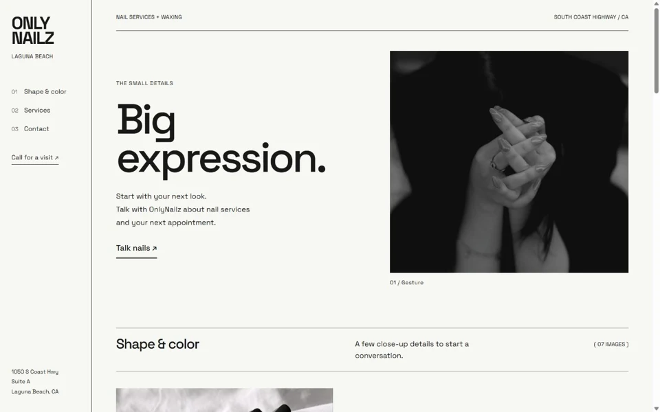 OnlyNailz website preview