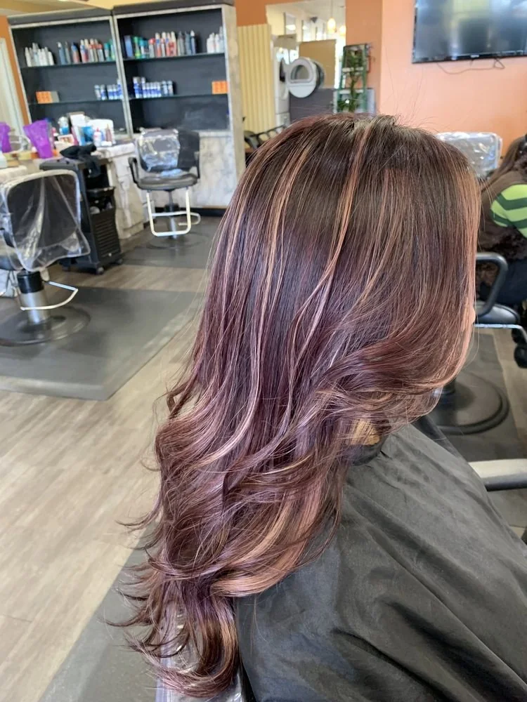 Hair color visual from the salon photo collection